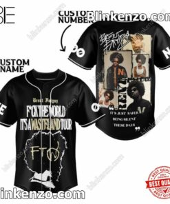 Brent Faiyaz F-ck The World It's A Wasteland Tour Personalized Baseball Jersey