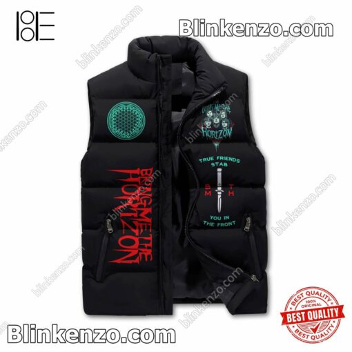 Only For Fan Bring Me The Horizon I'll Be Gravity You Be My Oxygen Puffer Sleeveless Jacket