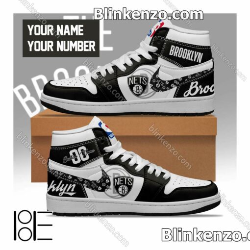 Brooklyn Nets NBA Air Jordan 1 High Shoes