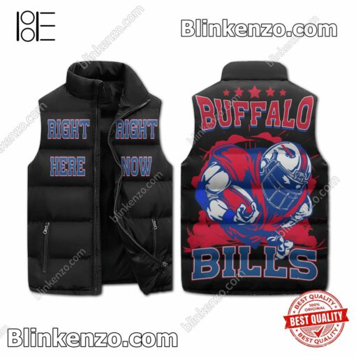 Buffalo Bills Right Here Right Now Puffer Sleeveless Jacket