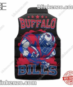Fast Shipping Buffalo Bills Right Here Right Now Puffer Sleeveless Jacket
