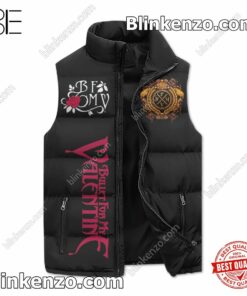 US Shop Bullet For My Valentine Your Tears Don't Fall They Crash Around Me Puffer Sleeveless Jacket