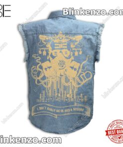 Limited Edition Cavalera I Don't Really See Or Need A Reunion Pattern Men's Denim Vest