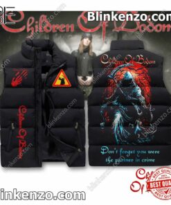 Children Of Bodom Don't Forget You Were The Partner In Crime Cropped Puffer Jacket