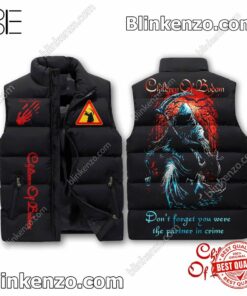Great Children Of Bodom Don't Forget You Were The Partner In Crime Cropped Puffer Jacket