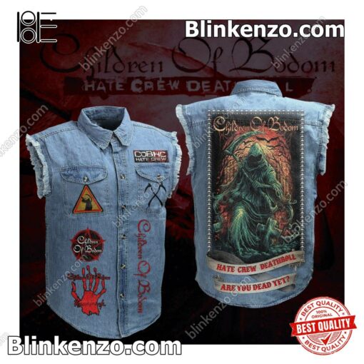 Children Of Bodom Hate Crew Deathroll Are You Dead Yet Sleeveless Jean Jacket