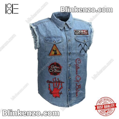 Buy In US Children Of Bodom Hate Crew Deathroll Are You Dead Yet Sleeveless Jean Jacket