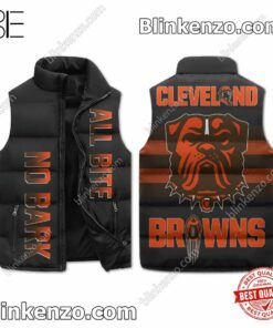 Cleveland Browns All Bite No Bark Puffer Sleeveless Jacket