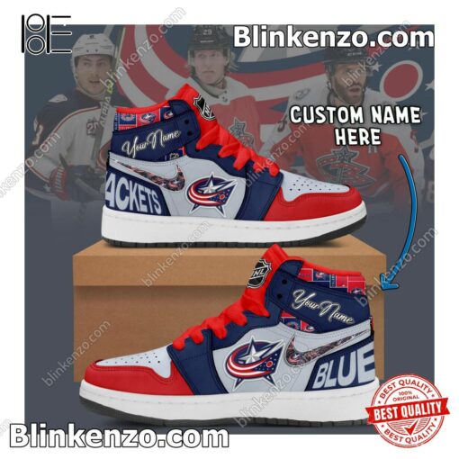 Columbus Blue Jackets NHL Air Jordan 1 High Men's Sneakers