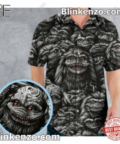 Handmade Critters Pattern Halloween Men's Short Sleeve Shirt