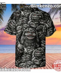 Real Critters Pattern Halloween Men's Short Sleeve Shirt