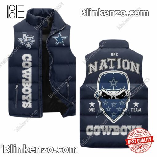 Dallas Cowboys One Nation One Team Cropped Puffer Jacket
