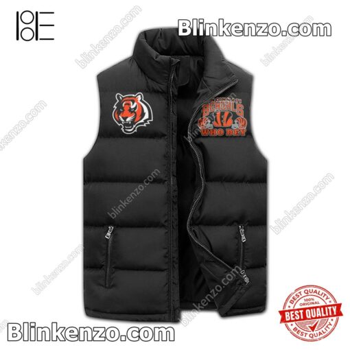 Limited Edition Damn Right I Am A Cincinnati Bengals Fan Win Or Lose Winter Puffer Vest