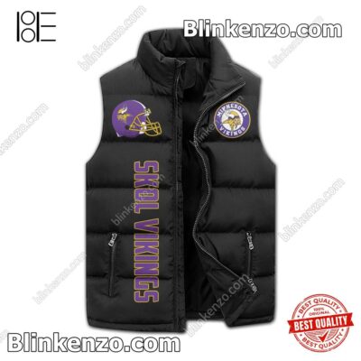 Funny Tee Damn Right I Am A Minnesota Vikings Fan Win Or Lose Padded Puffer Vest