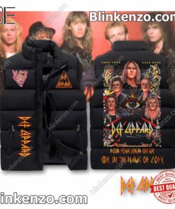 Def Leppard Pour Some Sugar On Me Cropped Puffer Jacket