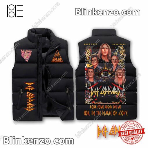 Free Def Leppard Pour Some Sugar On Me Cropped Puffer Jacket