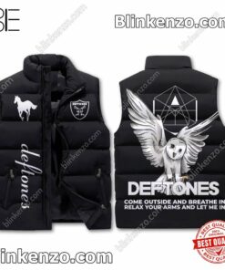 Deftones Come Outside And Breathe In Relax Your Arms And Let Me In Puffer Sleeveless Jacket