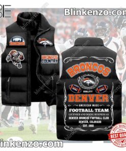 Denver Broncos Football Team Quilted Vest