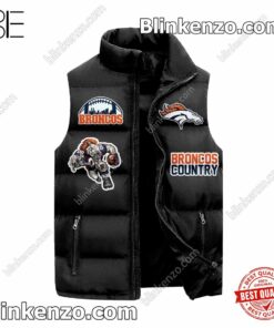 3D Denver Broncos Football Team Quilted Vest