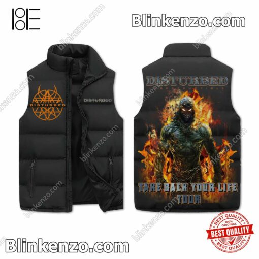 Disturbed Take Back Your Life Tour Quilted Vest