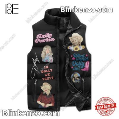 Dolly Parton Find Out Who You Are Men's Puffer Vest a