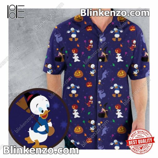 Amazing Donald Duck Spooky Month Halloween Men's Short Sleeve Shirt