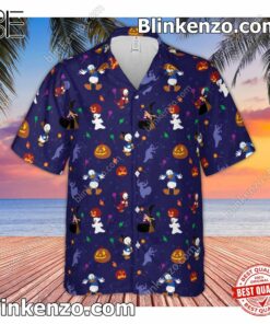 Fantastic Donald Duck Spooky Month Halloween Men's Short Sleeve Shirt