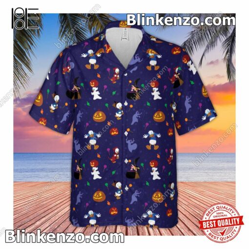 Fantastic Donald Duck Spooky Month Halloween Men's Short Sleeve Shirt