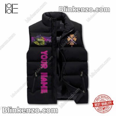Free Donatello Teenage Mutant Ninja Turtles You Did Not Just Touch His Peanut Butter Personalized Cropped Puffer Jacket
