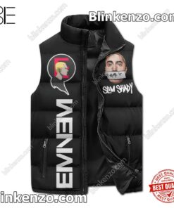Eminem Rap God I Am Who I Am And I Say What I Think Men's Puffer Vest a