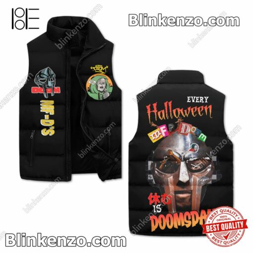 Every Halloween Is Doomsday Mf Doom Quilted Vest