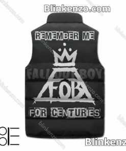 Esty Fall Out Boy Remember Me For Centuries Winter Puffer Vest