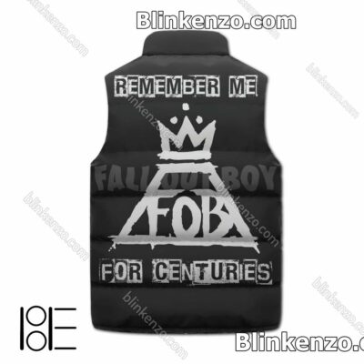 Esty Fall Out Boy Remember Me For Centuries Winter Puffer Vest