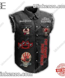 US Shop Five Finger Death Punch Got Your Six Men's Denim Vest