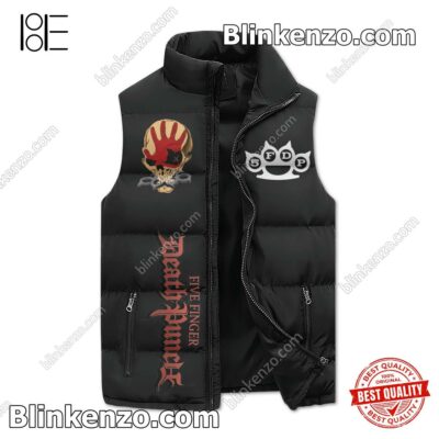Five Finger Death Punch I'm On The Wrong Side Of Heaven Men's Puffer Vest a
