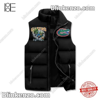 Vibrant Florida Gators We Are The Boys Sleeveless Puffer Vest Jacket