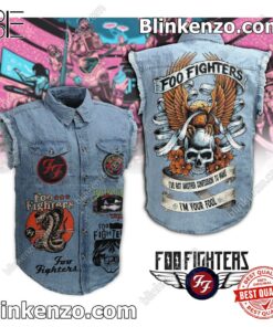 Foo Fighters I've Got Another Confession To Make Sleeveless Jean Jacket