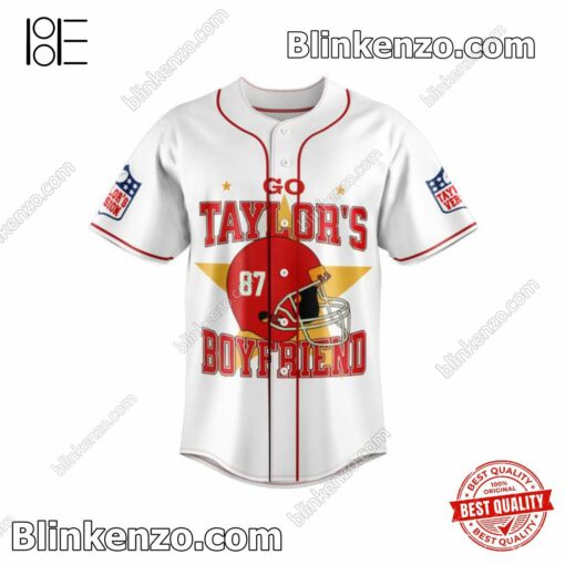 Best Go Taylor's Boyfriend Kelce 87 Baseball Jersey