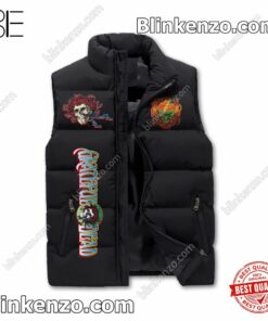 Ships From USA Grateful Dead Grateful To Be Here Puffer Sleeveless Jacket