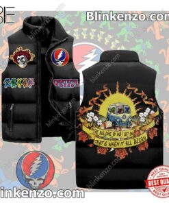 Grateful Dead The Bus Came By And I Got On That's When It All Began Quilted Vest
