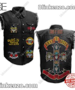 Free Guns N' Roses Appetite For Destruction Men's Denim Vest