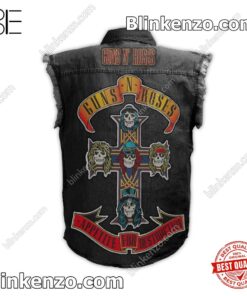 Adult Guns N' Roses Appetite For Destruction Men's Denim Vest