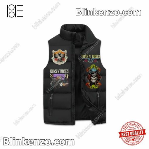 Hot Guns N' Roses In The Cold November Rain Quilted Vest