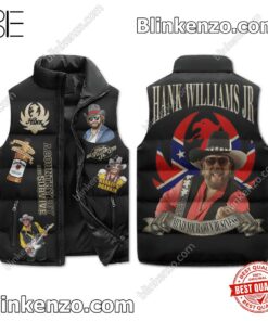 Hank Williams Jr Mind Your Own Business Men's Puffer Vest