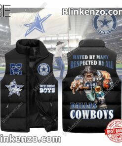 Hated By Many Respected By All Dallas Cowboys Quilted Vest