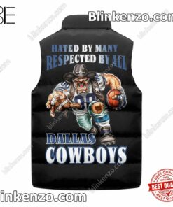 Great Quality Hated By Many Respected By All Dallas Cowboys Quilted Vest