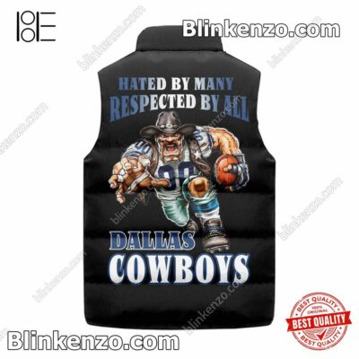 Great Quality Hated By Many Respected By All Dallas Cowboys Quilted Vest