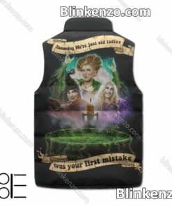 US Shop Hocus Pocus Assuming We're Just Old Ladies Was Your First Mistake Winter Puffer Vest