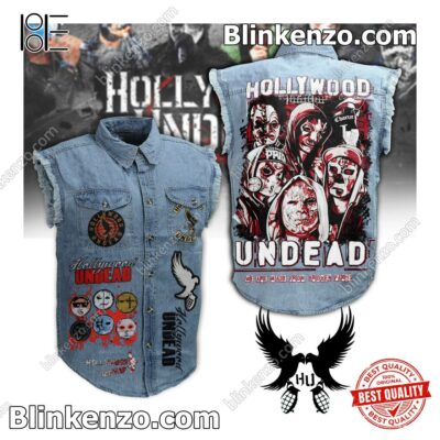 Hollywood Undead We Are Made From Broken Parts Sleeveless Jean Jacket