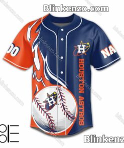 Amazon Houston Astros Hustle Town Personalized Baseball Jersey